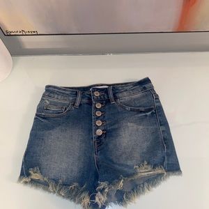 Blue Denim Jean Shorts
